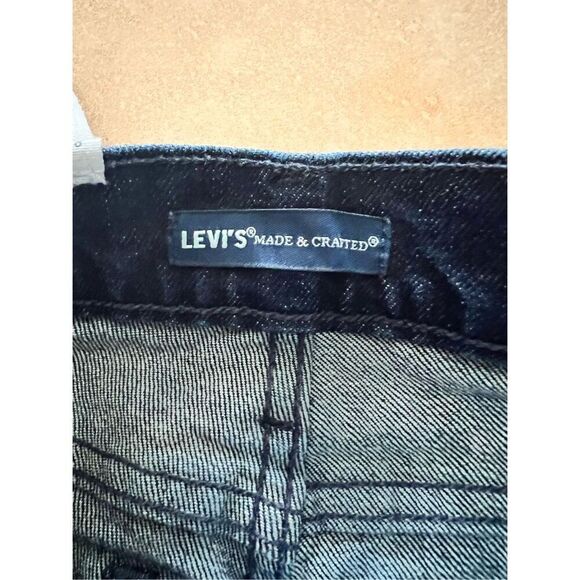 Anthropologie x Levi’s Made & Crafted Stem Flare Blue Jeans Mid-Rise 28 $198 - Picture 8 of 11